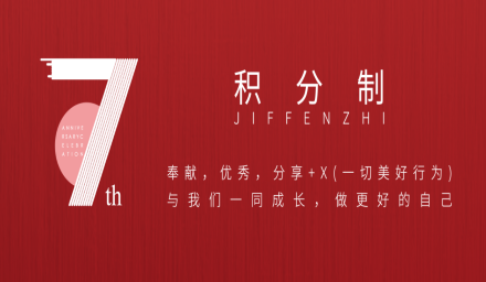積分制7周年！來看看有哪些你想要的！